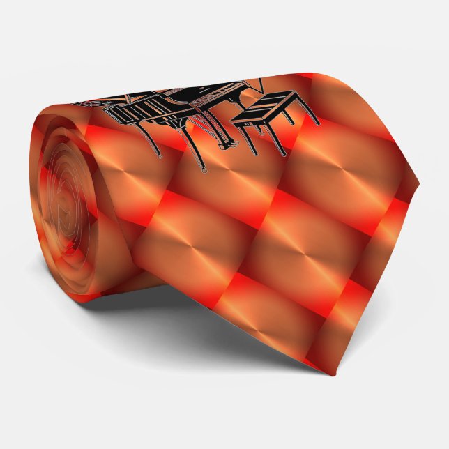 PIANO PARTY TIME TIE (Rolled)