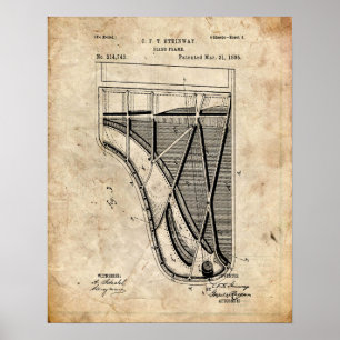 Piano Patent Poster