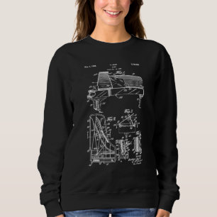 Piano Patent Print 1972 - Vintage Patent Print Sweatshirt