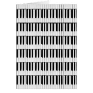 Piano pattern card