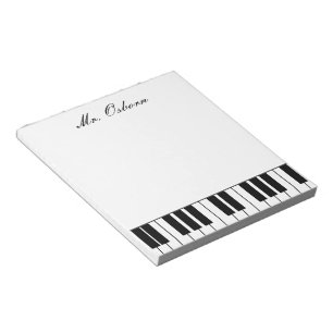 Piano Personalised Notepad