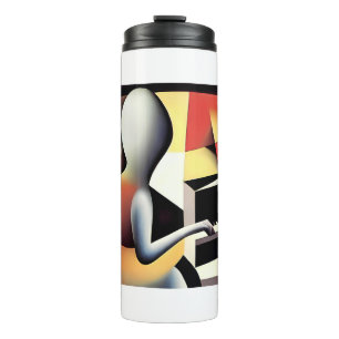 Piano Player - Airbrush Art Thermal Tumbler