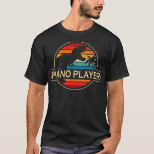 Piano Player Dinosaur T-Shirt