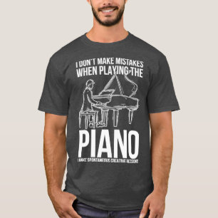 Piano Player Gift Musician Classical Pianist T-Shirt
