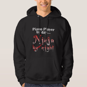Piano Player Ninja Hoodie