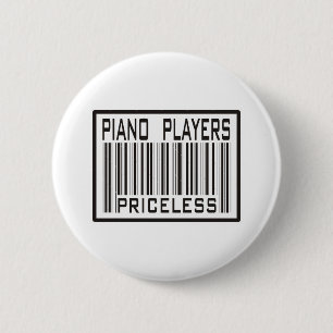 Piano Players Priceless 6 Cm Round Badge