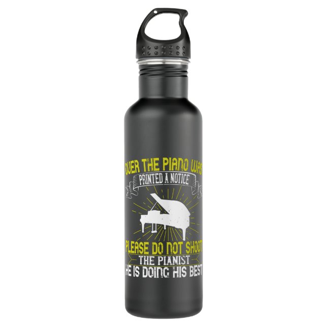 Piano - Please Do Not Shoot The Pianist 710 Ml Water Bottle (Front)