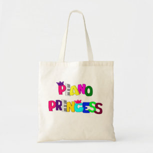 Piano Princess Tote Bag