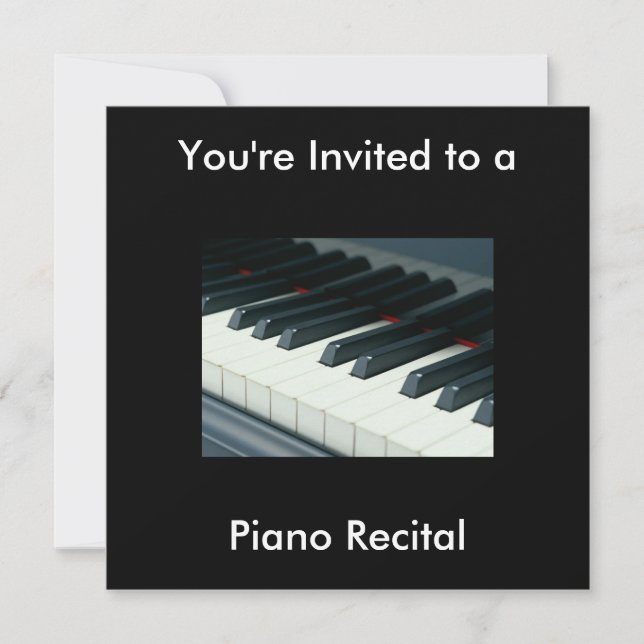 Piano Recital Invitation (Front)