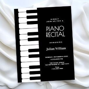 Piano recital invitation
