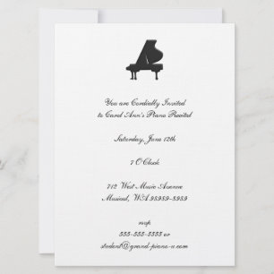 Piano Recital Invitation