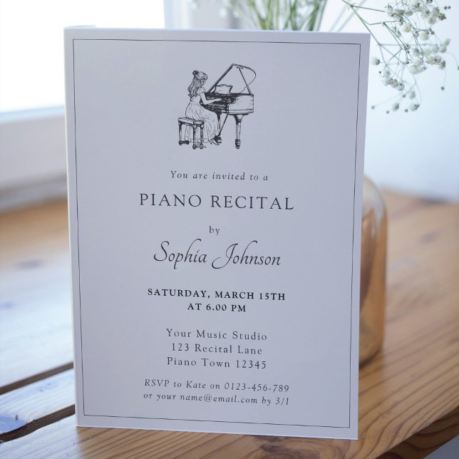 Piano Recital Music Concert Invitation (Creator Uploaded)
