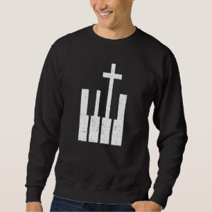 Piano religion musician sweatshirt