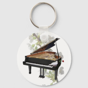 Piano -Romantic Music- Keychain