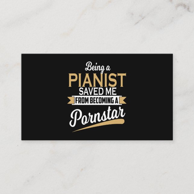Piano Saved Me Business Card (Front)