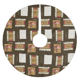 Piano & Sheet Music tree skirt