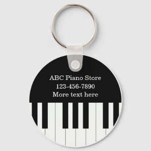 Piano Store Custom Business Keychains