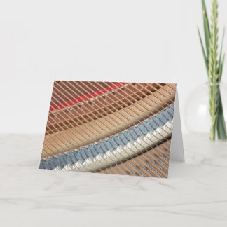 Piano Strings - Blank Note Card