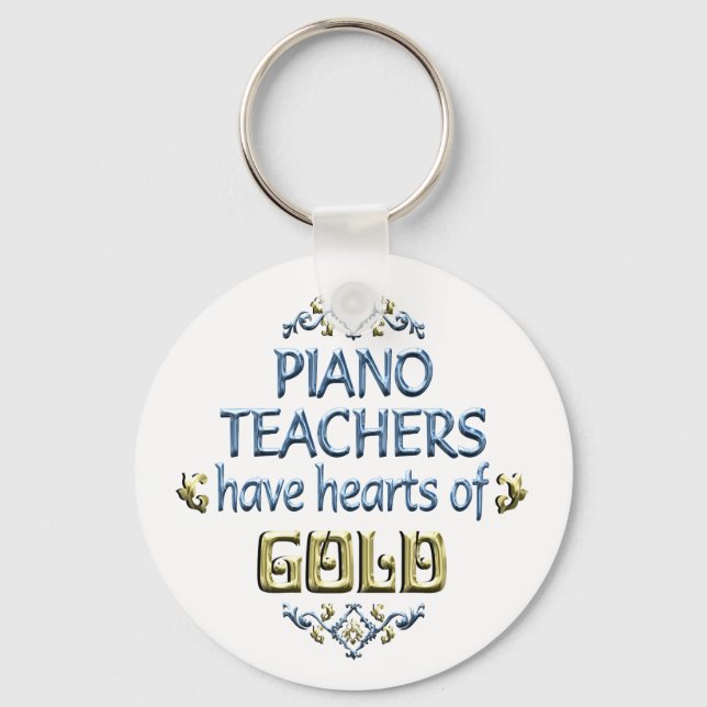 Piano Teacher Appreciation Key Ring (Front)