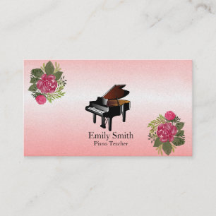 Piano Teacher Business Card