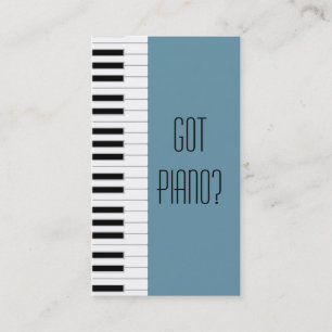 Piano Teacher Business Card