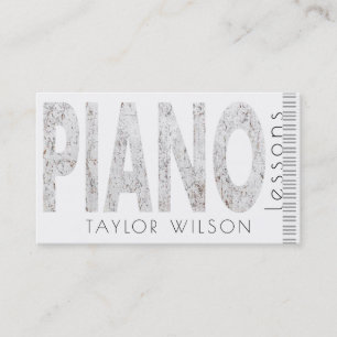 piano teacher business card