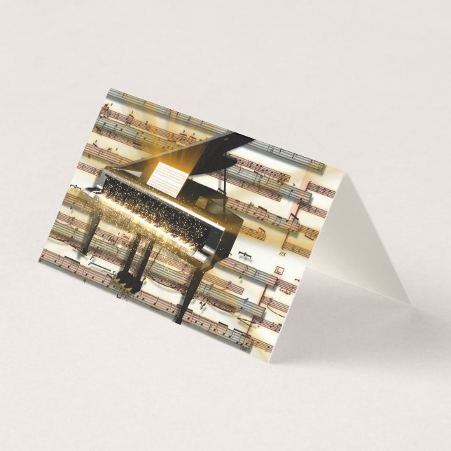 Piano Teacher Business Card (Front)