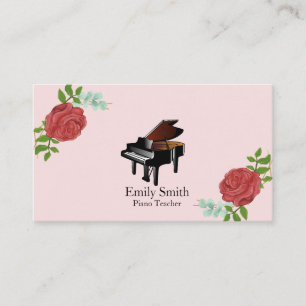 Piano Teacher Business Card