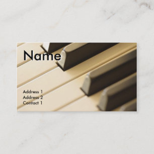 PIANO TEACHER BUSINESS CARD