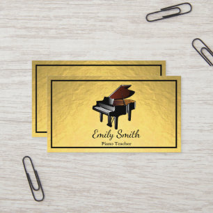 Piano Teacher Business Card
