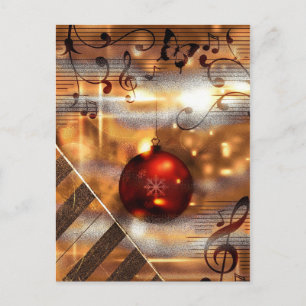 piano teacher Christmas PostCards