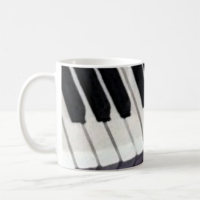 Piano Teacher Gift Coffee Mug (Left)