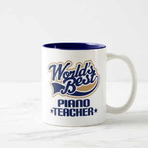Piano Teacher Gift Two-Tone Coffee Mug