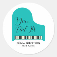 Piano Teacher Lesson Praise, You Did It