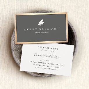 Piano Teacher Music Business Card