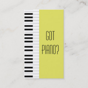 Piano Teacher Studio Pianist Music Musician Business Card