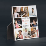 Piano Teacher Thank You Gift Photo Collage  Plaque<br><div class="desc">This 8-photo collage modern plaque is the perfect thank you gift for your dedicated piano teacher. It can be personalised with 8 photos of little pianists and your own message and names. Use the editing tool to make further adjustments such as font size and placement.</div>
