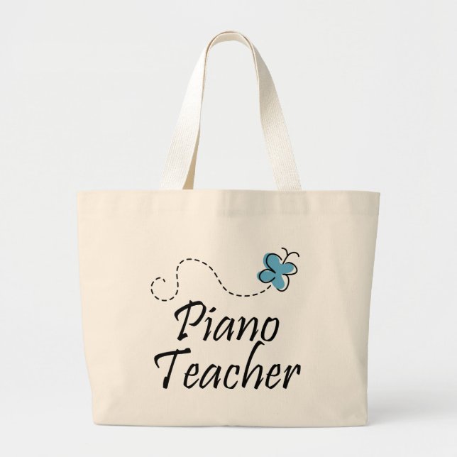 Piano Teacher Tote Bag (Front)