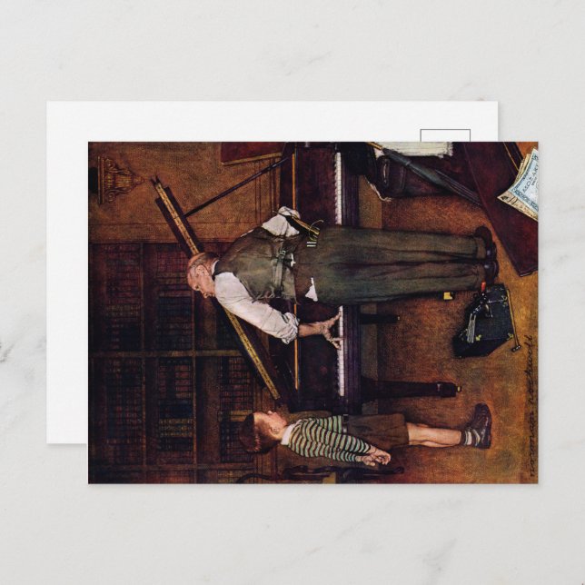 Piano Tuner Postcard (Front/Back)