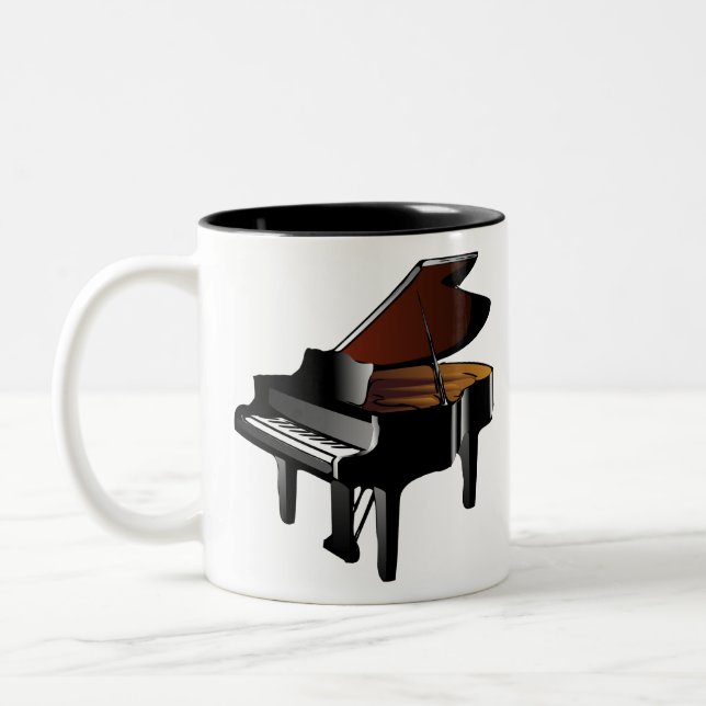 Piano Two-Tone Coffee Mug (Left)