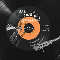 Piano Vinyl Music Partitions Themed Black Wedding