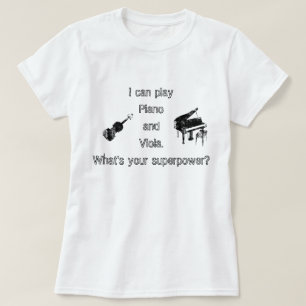 Piano & Viola Superpower T-Shirt