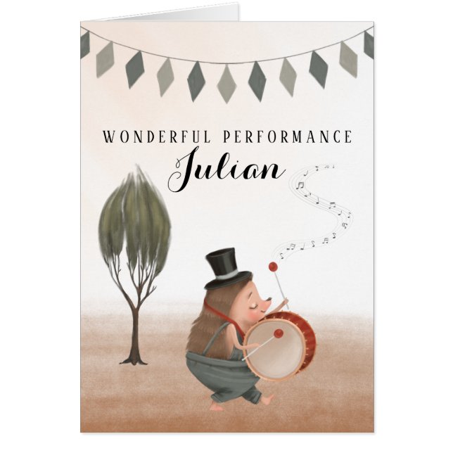 Piano Wonderful Performance Greeting Card (Front)