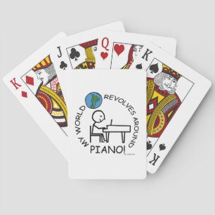 Piano - World Revolves Around Playing Cards