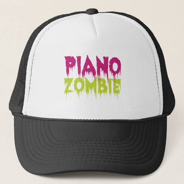 Piano Zombie Trucker Hat (Front)
