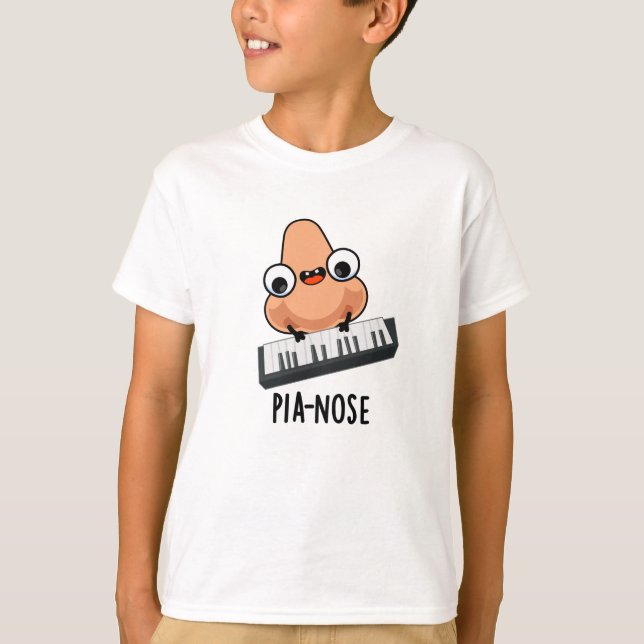 Pianose Funny Piano Nose Pun  T-Shirt (Front)