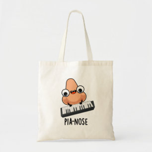 Pianose Funny Piano Nose Pun  Tote Bag