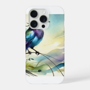 Piapiac bird in watercolor 110924AREF123 - Waterco iPhone 15 Pro Case