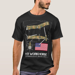Piasecki H21 Workhorse American Cargo Helicopter D T-Shirt