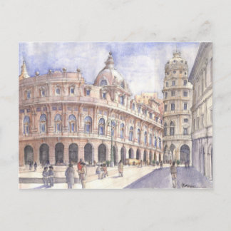 piazza a genova postcard